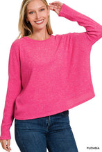 Load image into Gallery viewer, RIBBED DOLMAN LONG SLEEVE SWEATER
