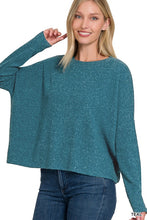 Load image into Gallery viewer, RIBBED DOLMAN LONG SLEEVE SWEATER
