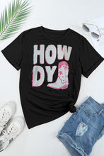 Load image into Gallery viewer, HOWDY Round Neck Short Sleeve T-Shirt
