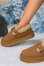 Load image into Gallery viewer, Round Toe Platform Fuzzy Boots
