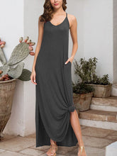 Load image into Gallery viewer, Slit Scoop Neck Sleeveless Dress
