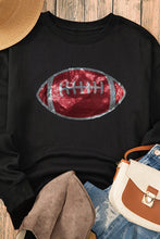 Load image into Gallery viewer, Sequin Football Long Sleeve Sweatshirt
