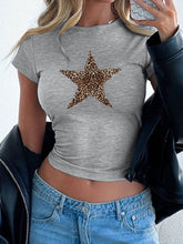 Load image into Gallery viewer, Devine Star Round Neck Short Sleeve T-Shirt
