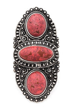 Load image into Gallery viewer, Vintage Inspired Oversize Stone Stretch Ring
