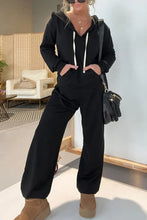 Load image into Gallery viewer, Full Size Drawstring Long Sleeve Jumpsuit
