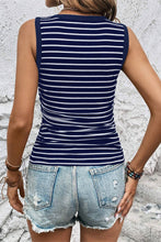 Load image into Gallery viewer, Striped Round Neck Tank
