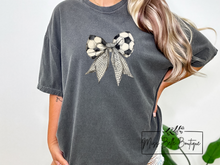 Load image into Gallery viewer, Preppy Soccer Bow Tee
