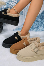 Load image into Gallery viewer, Round Toe Platform Fuzzy Boots
