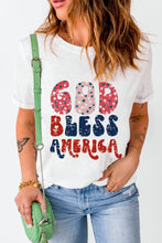 Load image into Gallery viewer, Letter Graphic Round Neck Short Sleeve T-Shirt
