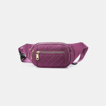 Load image into Gallery viewer, Zenana Quilted Multi Pocket Waist Belt Bag
