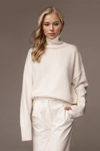 Load image into Gallery viewer, Basic Bae Turtleneck Dropped Shoulder Long Sleeve Sweater
