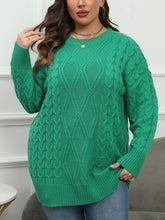 Load image into Gallery viewer, Plus Size Round Neck Long Sleeve Sweater
