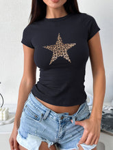 Load image into Gallery viewer, Devine Star Round Neck Short Sleeve T-Shirt
