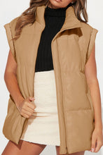 Load image into Gallery viewer, Zip Up Vest Coat with Pockets
