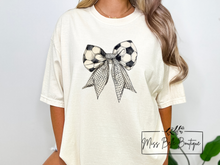 Load image into Gallery viewer, Preppy Soccer Bow Tee
