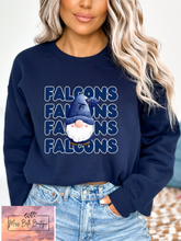 Load image into Gallery viewer, Falcons Winter Gnome Tee, Crewneck, Sweatshirt
