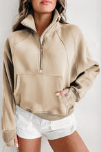Load image into Gallery viewer, Half Zip Long Sleeve Sweatshirt

