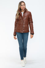 Load image into Gallery viewer, YMI Pocketed Zip Up Turtleneck Puffer Jacket
