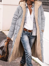 Load image into Gallery viewer, Plus Size Zip Up Sherpa Hooded Coat
