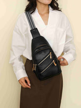 Load image into Gallery viewer, PU Leather Adjustable Strap Sling Bag
