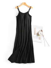 Load image into Gallery viewer, Scoop Neck Midi Cami Dress with Bra
