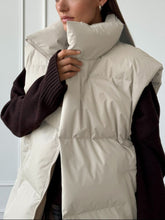 Load image into Gallery viewer, Zip Up Turtleneck Vest Coat
