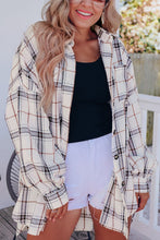 Load image into Gallery viewer, Plaid Button Up Long Sleeve Shacket
