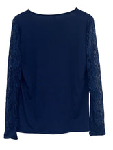 Load image into Gallery viewer, Full Size Lace Detail V-Neck Long Sleeve Blouse
