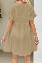 Load image into Gallery viewer, V-Neck Flounce Sleeve Cover-Up Dress
