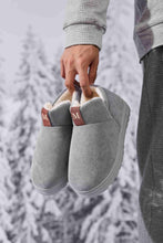 Load image into Gallery viewer, Letter M Suede Round Toe Slippers
