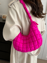 Load image into Gallery viewer, Bubble Texture Ruched Strap Quilted Shoulder Bag
