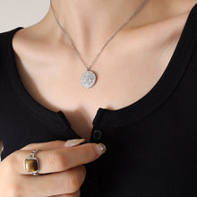 Load image into Gallery viewer, Zircon Titanium Steel Timepiece Shape Necklace
