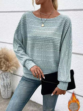 Load image into Gallery viewer, Full Size Round Neck Long Sleeve Top
