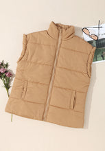 Load image into Gallery viewer, Zip Up Vest Coat with Pockets
