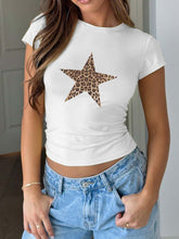 Load image into Gallery viewer, Devine Star Round Neck Short Sleeve T-Shirt
