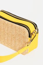 Load image into Gallery viewer, Fame Straw Contrast Crossbody Bag
