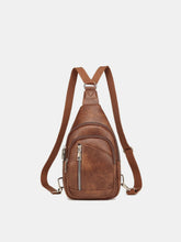 Load image into Gallery viewer, PU Leather Crossbody Bag with Two Detachable Strap
