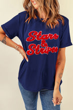 Load image into Gallery viewer, Letter Round Neck Short Sleeve T-Shirt
