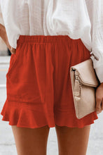 Load image into Gallery viewer, Full Size Ruffled Elastic Waist Shorts

