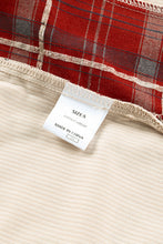 Load image into Gallery viewer, Plaid Patchwork Collared Neck Shacket
