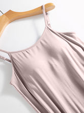 Load image into Gallery viewer, Scoop Neck Midi Cami Dress with Bra

