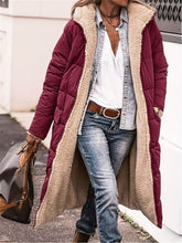 Load image into Gallery viewer, Plus Size Zip Up Sherpa Hooded Coat
