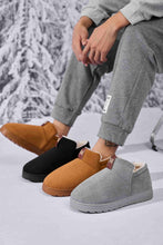 Load image into Gallery viewer, Letter M Suede Round Toe Slippers
