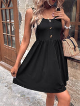Load image into Gallery viewer, Scoop Neck Wide Strap Mini Tank Dress
