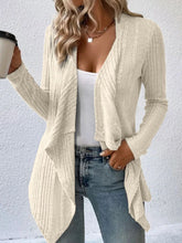 Load image into Gallery viewer, Full Size Open Front Long Sleeve Cardigan
