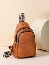 Load image into Gallery viewer, PU Leather Adjustable Strap Sling Bag
