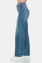 Load image into Gallery viewer, Judy Blue Full Size Tummy Control Cut Raw Hem Straight Jeans
