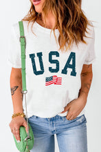 Load image into Gallery viewer, USA Round Neck Short Sleeve T-Shirt
