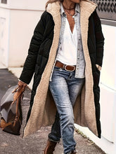 Load image into Gallery viewer, Plus Size Zip Up Sherpa Hooded Coat
