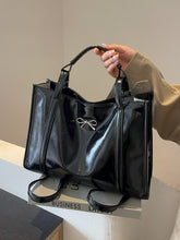 Load image into Gallery viewer, PU Leather Bow Shoulder Bag
